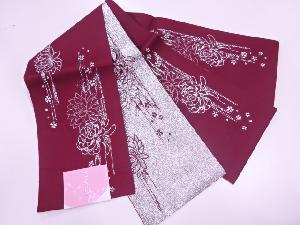 新品　霞に花模様織出し単衣浴衣帯（ラメ入り）（日本製）
